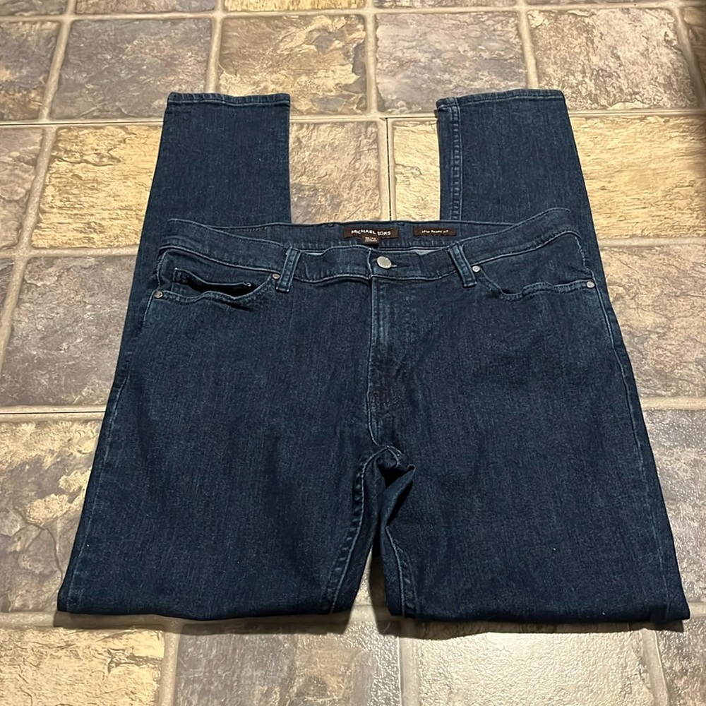 Michael Kors Kent Skinny Fit Jeans, Size 36/33, Blue